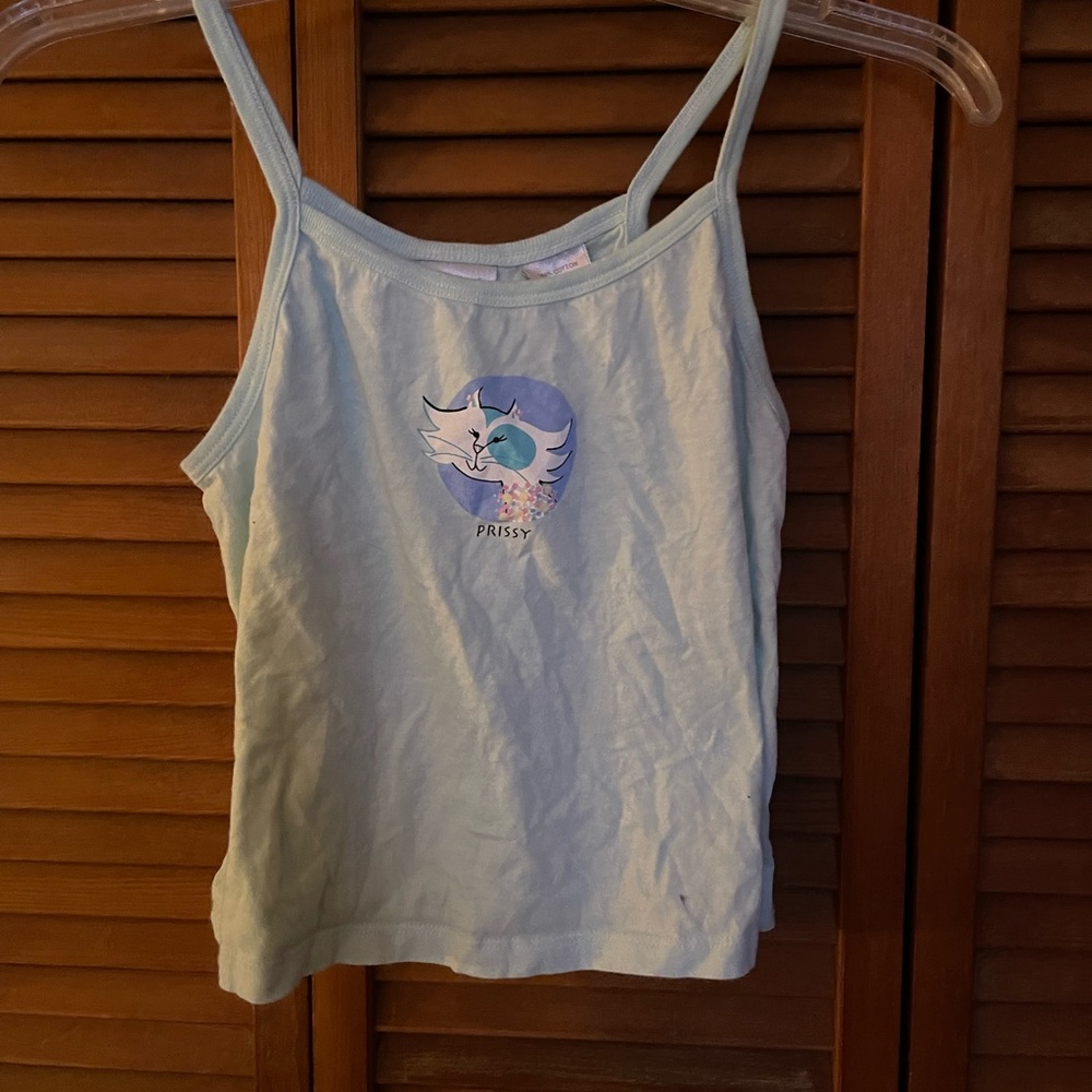 Y2k slogan cropped tank😽